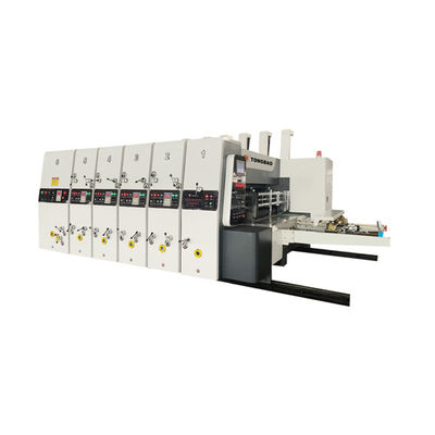 Machine automatique d'impression de boîtes de carton à plaques flexibles pour une production de boîtes de carton précise et rapide