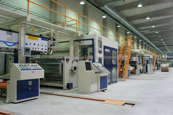 ligne de production de carton type d'emballage cartons 3 plié équipement de fabrication de carton ondulé