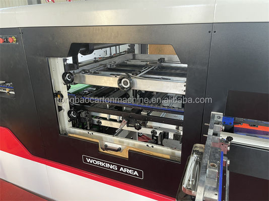 Machine automatique de découpe sous pression de carton et de papier ondulé avec station de décapage