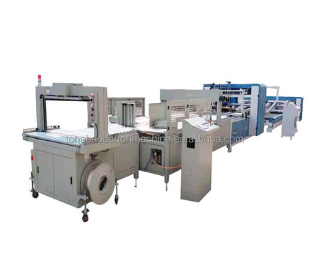 60000 KG machine à imprimer le carton ondulé en ligne de regroupement de dossiers