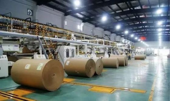 120 m/min 5 Ply 2200 mm Boîte de carton de fruits Machine de fabrication de la ligne de corrugation pour la production