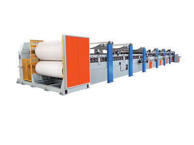 Une ligne de production avec notre machine de fabrication de carton ondulé de premier ordre