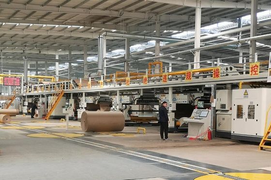 120 m/min Automatique à grande vitesse ligne de production de carton en carton ondulé 3/5/7 couches