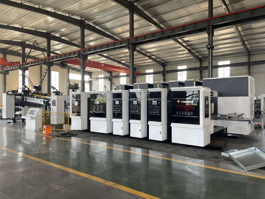 Machine automatique d'impression de carton à fente à découpe à la matrice, à couper, à plier, à coller, 60 mm