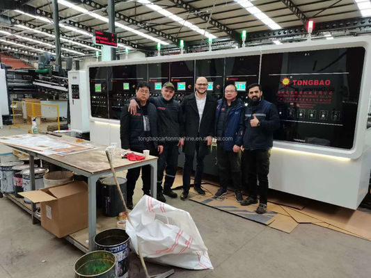 Machine automatique d'impression de carton à fente à découpe à la matrice, à couper, à plier, à coller, 60 mm