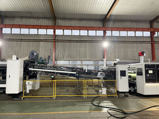 Ligne de liaison de machines à carton entièrement automatique pour l'impression de carton 1500 mm 60000 KG
