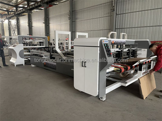 60 feuilles/min TB Carton boîtes d'emballage machines de pliage et de colle pour boîtes ondulées