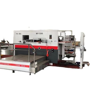 Machine à découper à la matrice de papier ondulé à lit plat semi-automatique avec alimentation complète en déchets