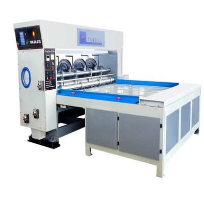 Machine à boîtes ondulées semi-automatique à fente rotative avec exigences du client