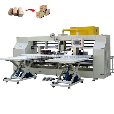 Machine à coudre à double pièce semi-automatique à grande vitesse pour l'épissage de boîtes en papier ondulé