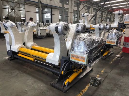 380V support hydraulique sans arbre pour la ligne de production de carton ondulé