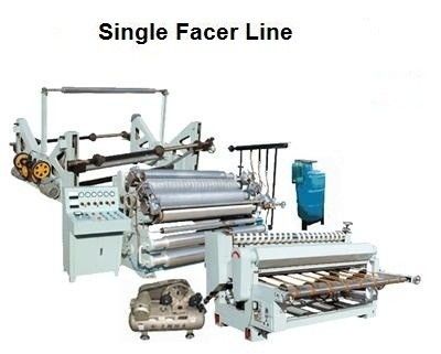 Machine de production pour une seule ligne de production de carton ondulé