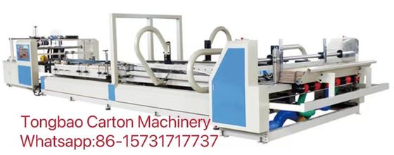 Machine à coller en carton ondulé semi-automatique pour la fabrication de boîtes de carton